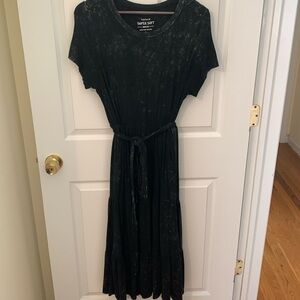 Torrid acid wash knit maxi dress